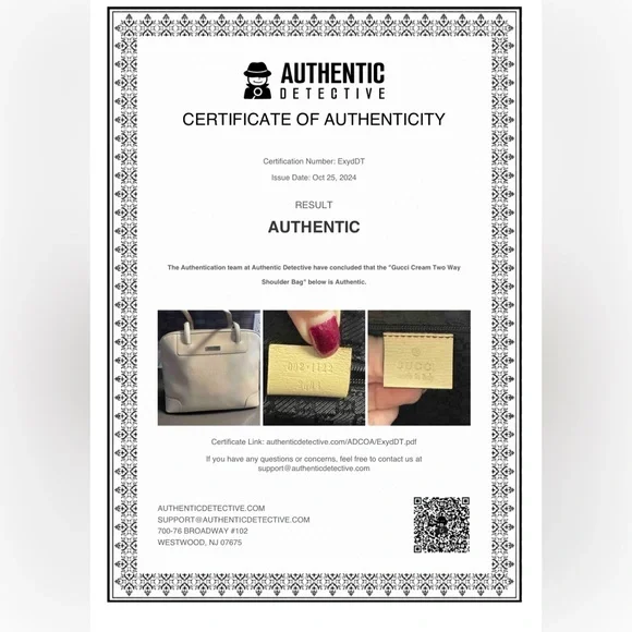 Gucci Vintage Leather Tote Bag Beige - Picture 12 of 12